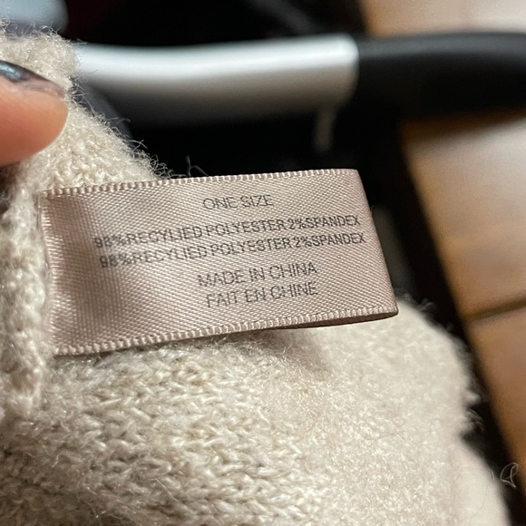 Look Look By M New York Cream Open Front Cape Cardigan One Size GUC - Picture 8 of 16